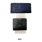 Men Fashion Camouflage Waterproof Rectangular Minimalist Leather Wallet Black Custom Purse