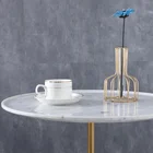 italian Kakala White luxury coffee table modern round marble coffee table small table