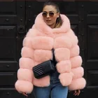White Fur Fur Coat Wholesale Winter Women's White Pink Grey Black Coats Faux Fur Coats For Ladies
