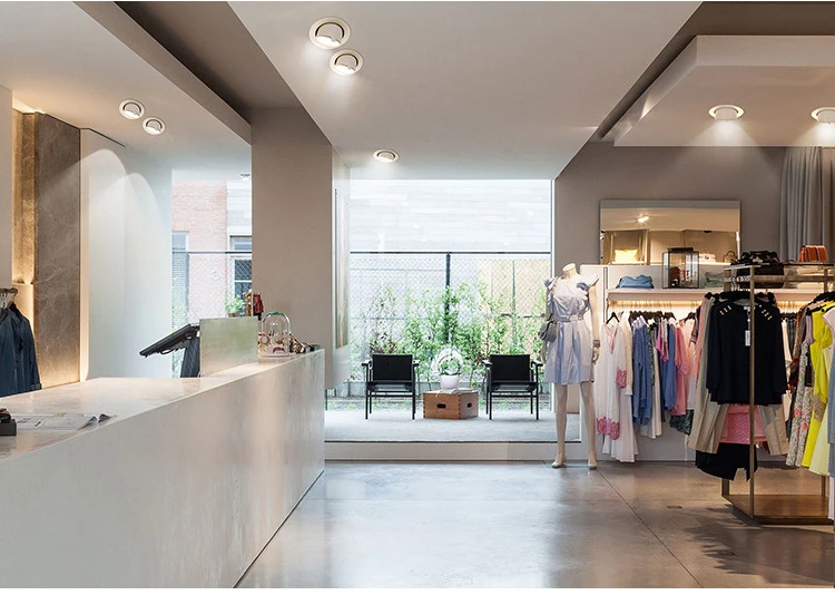 LED Elephant Trunk Light COB Corner Downlight 360 Adjustable Rotating Spotlight Commercial Home Project Applicable Downlight