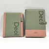 Deoi Charge PU Notebook with UBS Cables Stored for Cellphone
