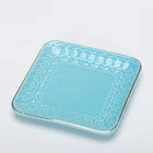 Square Typical Shape Regular Jewelry Dish Ceramic Trinket Tray Cute Ring Holder Dessert Dish Plate Tray
