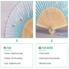 Folding Hand Fans Fan Fan Hand Fan Folding Printed Large Folding Bamboo Hand Fans Wedding Hand Fan Personalized