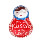 Factory main product 3D Russian nesting doll pattern fridge souvenir custom fridge magnet