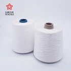Factory price white virgin 30/1 100% polyester spun yarn for Garments