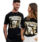 Men's t-shirts high quality letter printed tshirt unisex china couple t shirts
