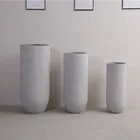 White Flower Pot Pots Hot Style White Cement Flower Pot Pots Made FromTree-like Cylinder For Online Shop