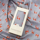 i@home cartoon fox print baby bath towel sleeping muslin swadle baby quilt blanket bamboo