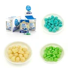 Hot sale fruity flavor custom blue wholesale sweet halal gummy candy with fruit juice