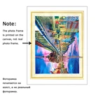 Full Drill 5D Landscape Mosaic House Diamond Art Embroidery Port Ship Handmade Gift Home Decoration Diamond Painting