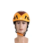 Mountaineering Outdoor yellow 14 hole climbing helmet