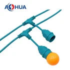 Holiday lighting outdoor string light waterproof cable led E27 bulb holder