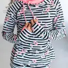 L34 floral hoodie women double hooded sweatshirts plus sizes hoodie wholesale sweatshirt and hoodies