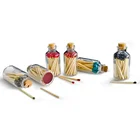 Personalized good safety matches in glass bottle
