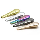 Smoking Custom Logo Smoking Accessories Metal Smoking Spoon Pipe Glass Water Rainbow Tobacco Herbal Pipe