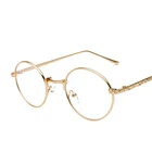 HBK 2019 Hot Selling Classic Plain Glasses Women Fashion Retro Vintage Round Spectacle Frames EyeGlasses PG0118