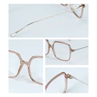 Custom Ladies Acetate Square Transparent Frame Women Optical Glasses Eyewear