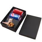 black and brown color packaging box packaging valentine gift boxes with ribbons for accessories packaging