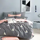 China Supplier Home Textile Printed Duvet Cover 100% Cotton Gray Duvet Cover Set in Queen Size