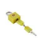 TSA 007 small brass luggage padlock brass key lock