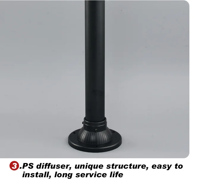Retro Waterproof Outdoors Villa Courtyard Garden Gate Column Pillar Lights