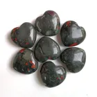 Wholesale hand carved polished natural african blood stone crystal heart
