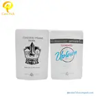 Stand-up Pouch Matte White Smell Proof Customize Stand-up Pouch Weed Gummy Packaging Bag With Children Proof Zipper