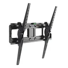 VESA 600x400 Retractable and Extends 15 Degree Tilt Curved Wall Mount Swivel TV Bracket for 32-65'' LCD LED Plasma