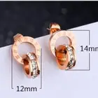 Jewelry Set Necklace Jewelries Set Newest Rose Gold Plated Roman Numerals Necklace And Earring Jewelry Set