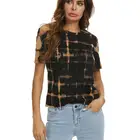 Black Black Fashion Plain Women T-shirts Black T-shirts Women Fitness