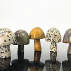 Wholesale natural carved crystal tiger eye mushroom fengshui healing craft for decoration