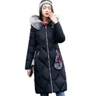 Fashion Fur Collar Ladies Hoodie Parkas Women Bubble Duck Down Winter Puffer Coat Women Jacket