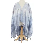 Summer print women scarf soft polyester poncho for winter ladies striped print shawl with tassel