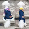 Luxury pets jeans hot sale pet accessories dogs clothing costumes puppies coats dog clothes wholesale