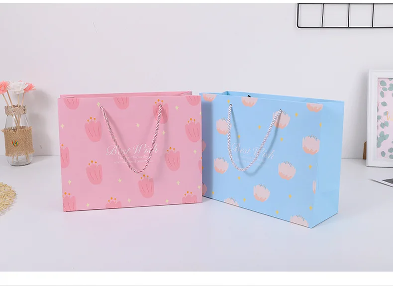 factory cheap price ivory paper shopping bag for