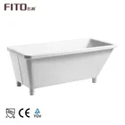 Cheap Price FITO Simple White Cover Freestanding Soaking Acrylic Bathtub