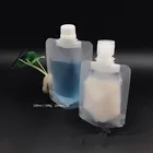 Spout Cap Packaging Smell Proof Bag Clear Stand Up Spout Pouch Flip Top Cap Smell Proof Mylar Jelly Packaging Bag