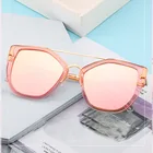 SKYWAY Trendy Outdoor UV Protection Polarized Sunglasses China Factory Wholesale CE FDA Polygon Pink Frame Women Glasses