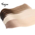 Fang Cun 100% Original Russian Blonde Human Hair Weave Virgin Cheap One Donor Virgin Hair Straight Tape In Hair Weft