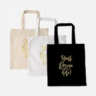 Shopper carry Tote Leather Handle Bags Custom Color Reusable Cotton Canvas Shopping Bag