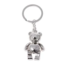 Metal Alloy Bag Charm Teddy Bear Pendant Key Chains For Women Men