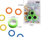 Hot Sale Coloful Funny Magnt Toy Stress Relief Magnetic Finger Rings Spinner Magic Educational Toy