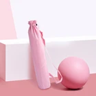 New Eco Friendly Custom Private Label Pink Suede Cylinder Tote Yoga Mat Bag
