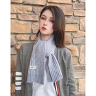 Warm Cashmere Scarf ladies Plain winter soft knit small scarfs for women