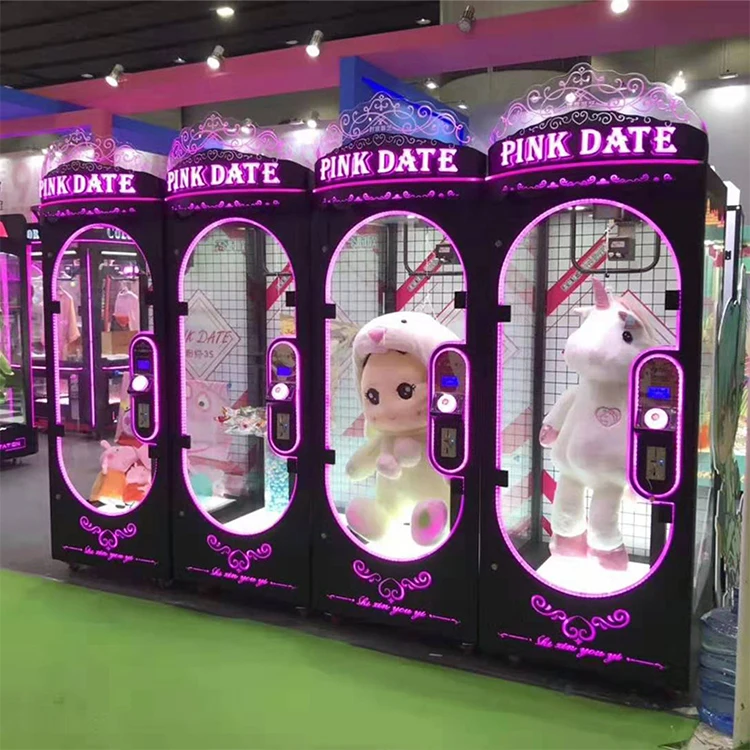 Threeplus Coin Operated Scissor Toy Claw Machine Win Prize