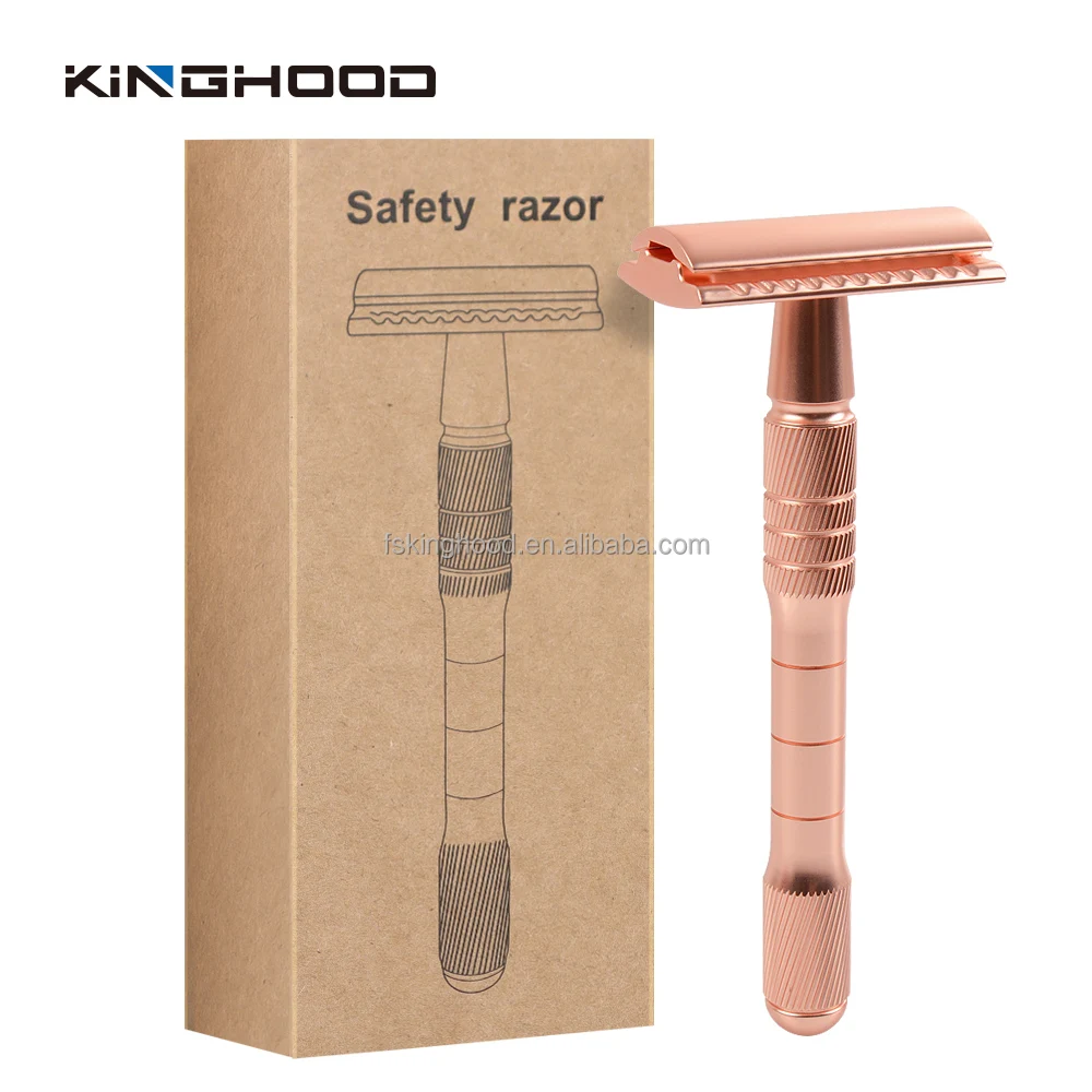 reusable metal handle hair removable cleaning double edge blade