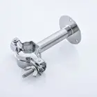 Stainless Steel Pipe SS304 Stainless Steel Hexagon Pipe Hanger With Anti-shake Rubber