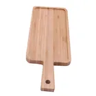 High quality supplier wooden bamboo pizza serving cutting board with handle