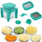 Green Mashed Garlic Vegetable Food Chopper Dicer Pro