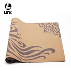 LINK wholesale custom eco organic natural cork natural rubber yoga mat